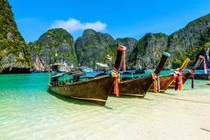 Beauty Model Working on New Photoshoot on North Thailand Beach